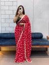 TEW Soft Georgette With Leriya Printed Embroidery Sequence Lace Sarees Bulk Orders In India